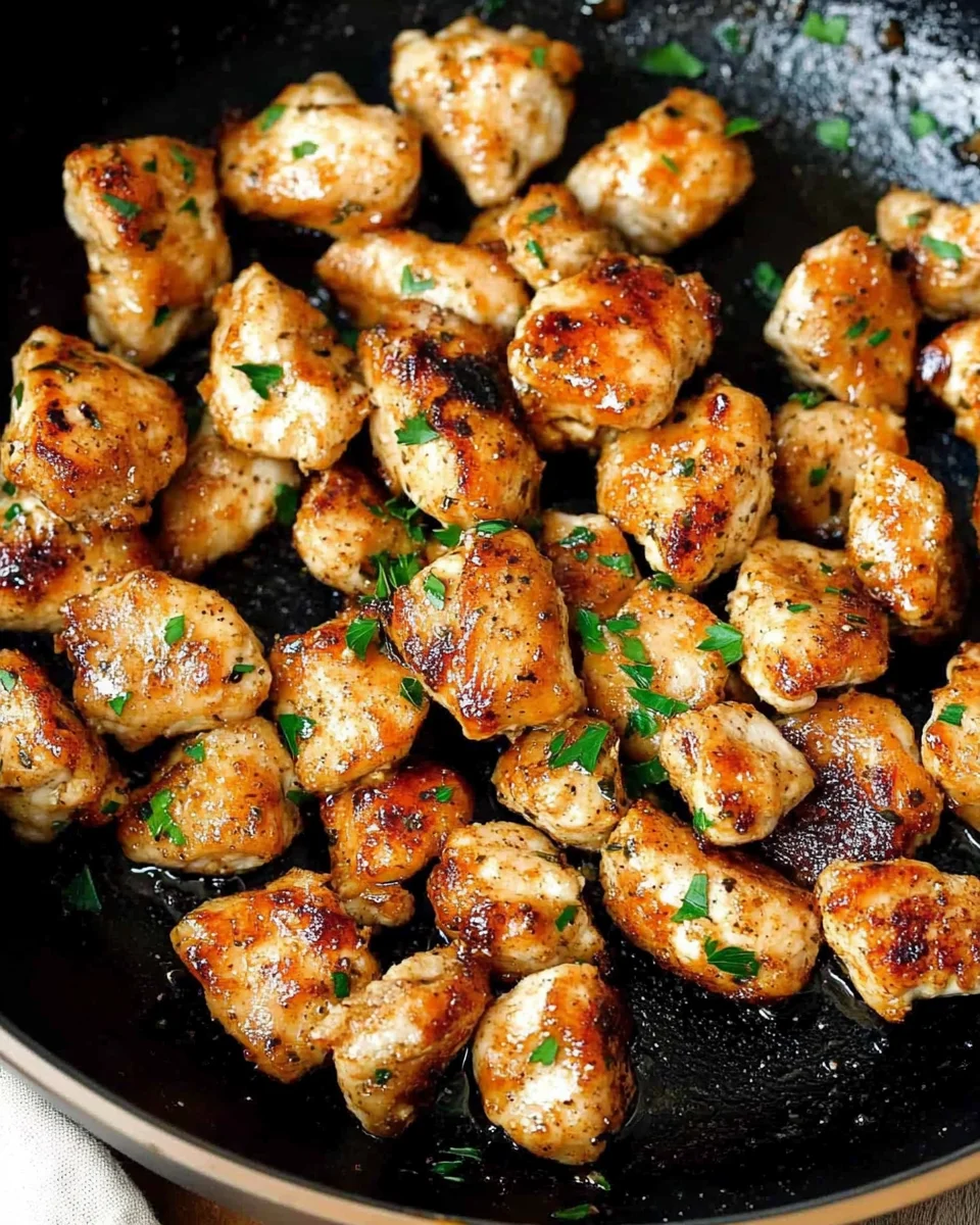 15-Minute Garlic Butter Chicken Bites