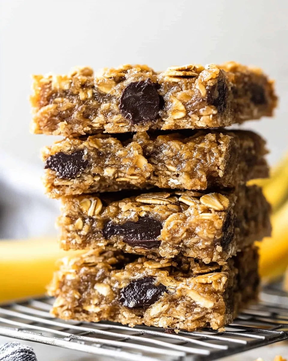 4-Ingredient Banana Oat Bars