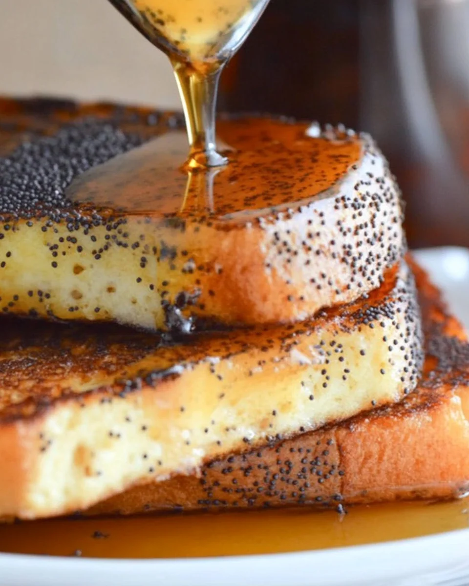 Almond Poppy Seed French Toast