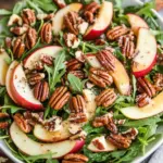 Apple Arugula Salad with Maple Pecans
