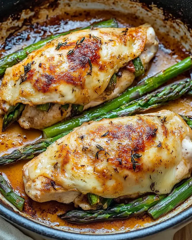 Asparagus Stuffed Chicken Fillet