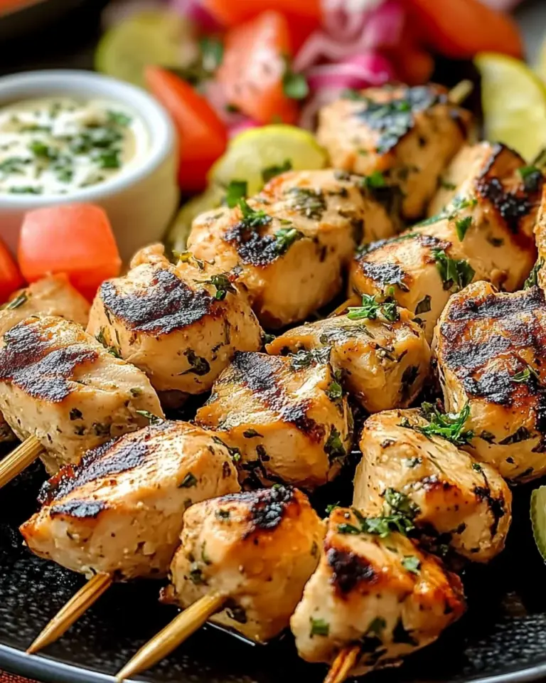 Authentic Greek Chicken Souvlaki