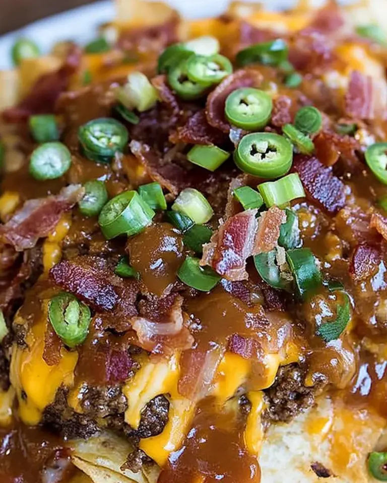 BBQ Bacon Cheeseburger Nachos