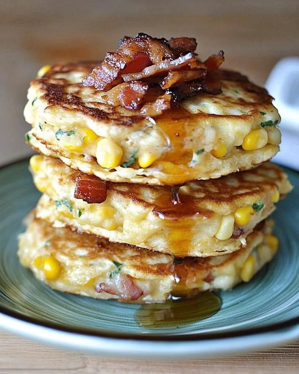 Bacon and Corn Griddle Cakes
