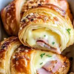 Baked Ham and Cheese Croissants