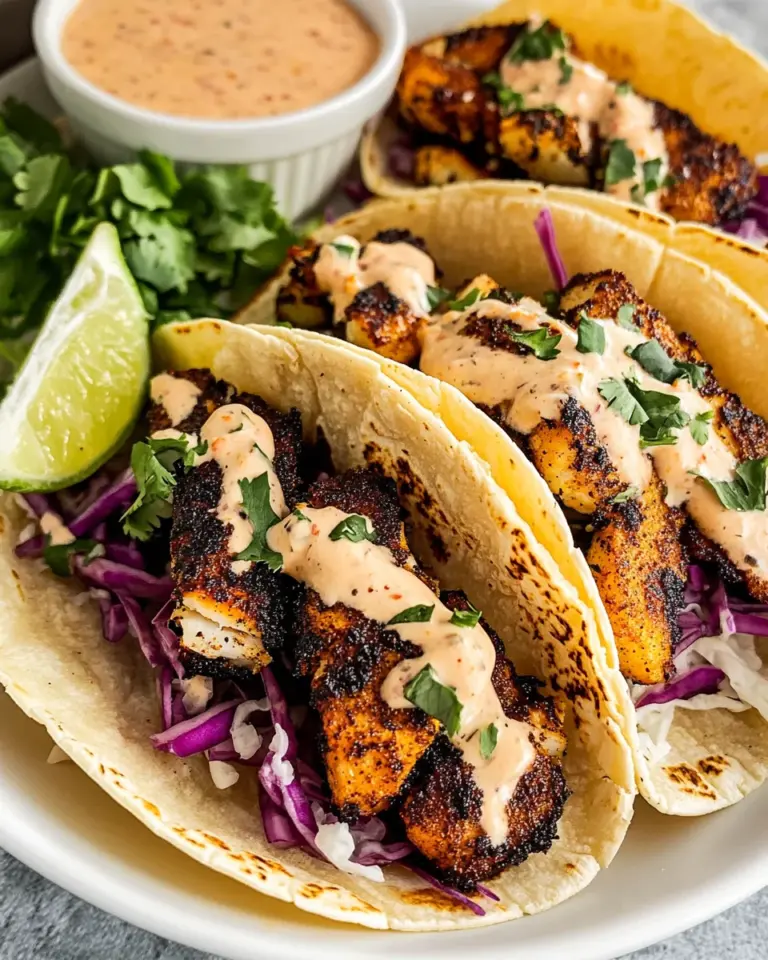 Blackened Fish Tacos