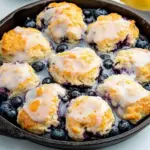 Blueberry Biscuits with Lemon Glaze
