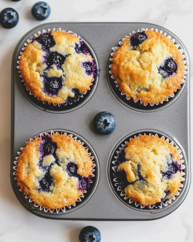 Blueberry Cottage Cheese Muffins