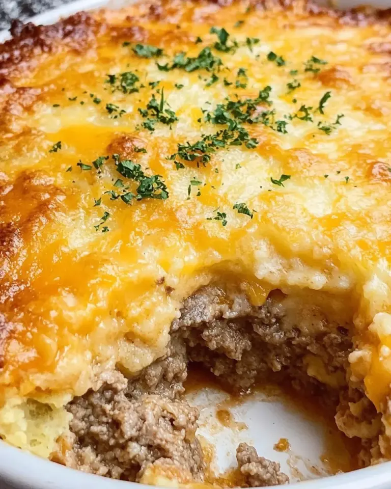 Cheddar Bay Ground Beef Cobbler