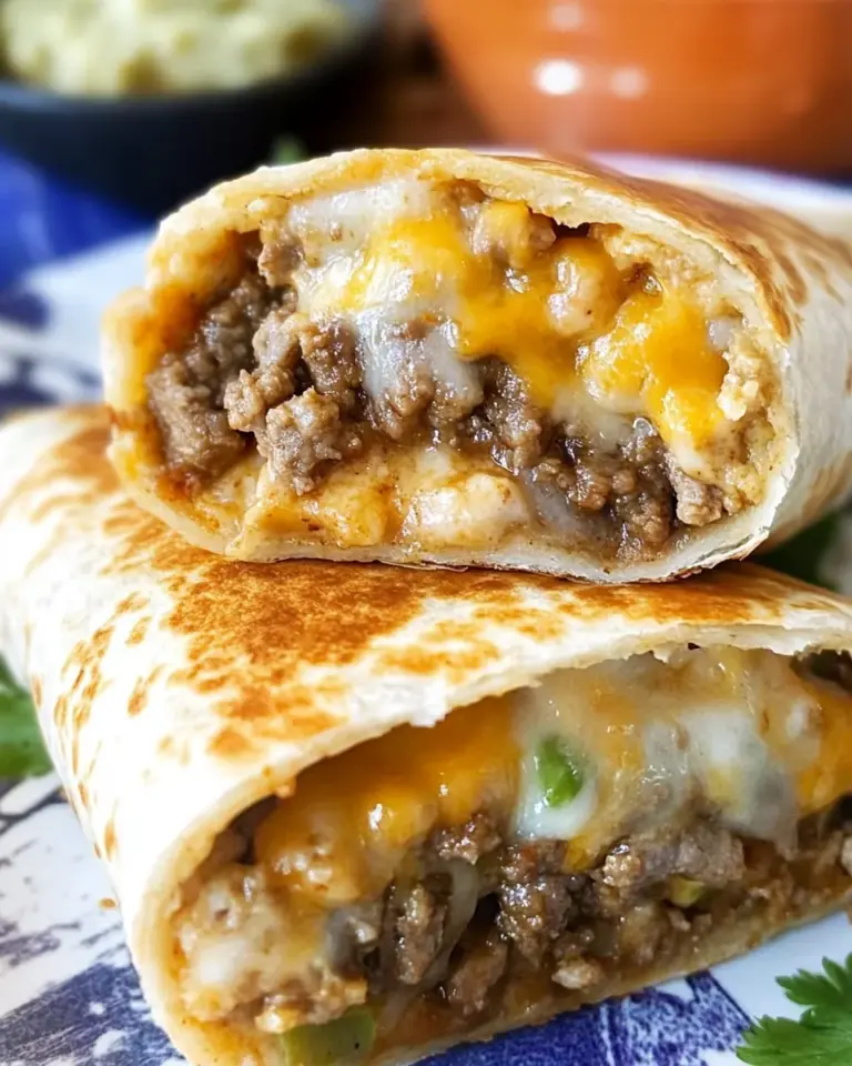 Cheesy Double Beef Burrito