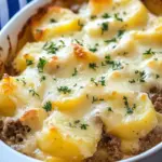 Cheesy Hamburger Potato Casserole