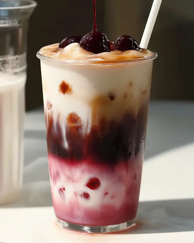 Cherry Vanilla Iced Latte