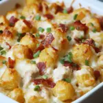 Chicken Bacon Ranch Tater Tot Casserole