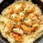Chicken Scampi with Garlic Parmesan Rice