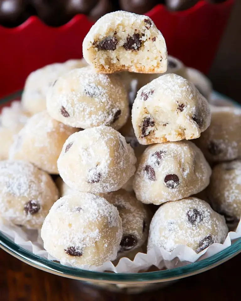 Chocolate Chip Snowball Cookies