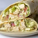 Chopped Chicken Caesar Salad Wrap