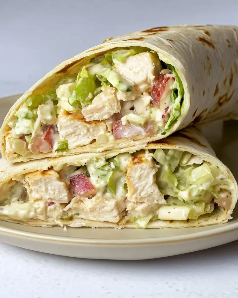 Chopped Chicken Caesar Salad Wrap