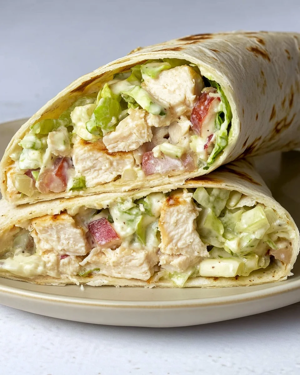 Chopped Chicken Caesar Salad Wrap