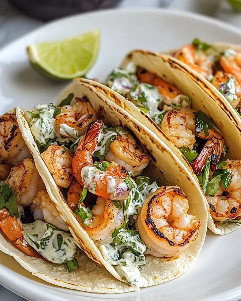 Cilantro Lime Shrimp Tacos