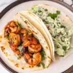 Cilantro Lime Shrimp Tacos with Creamy Slaw