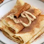 Cinnamon Roll Protein Crepes
