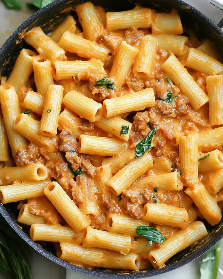 Creamy Sausage Rigatoni