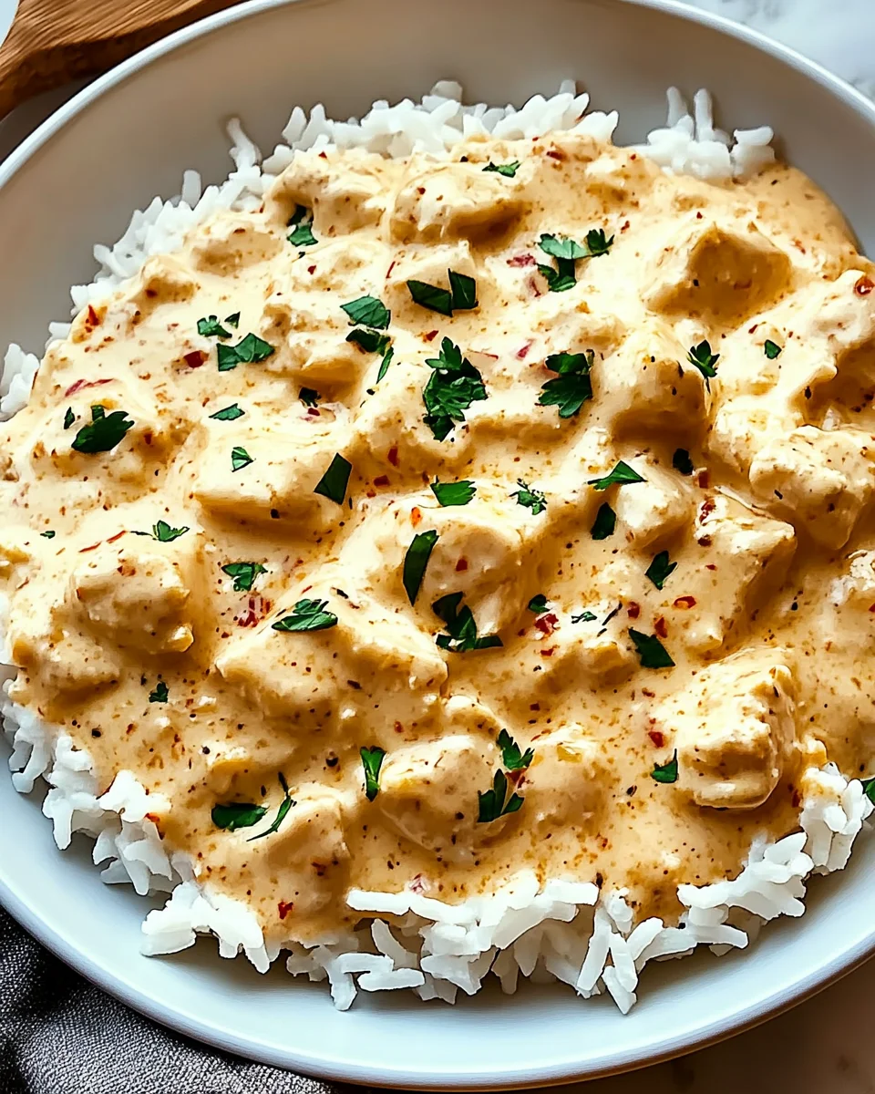 Creamy Smothered Chicken and Rice recipe
