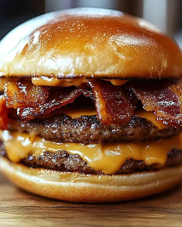Crispy Bacon Burgers