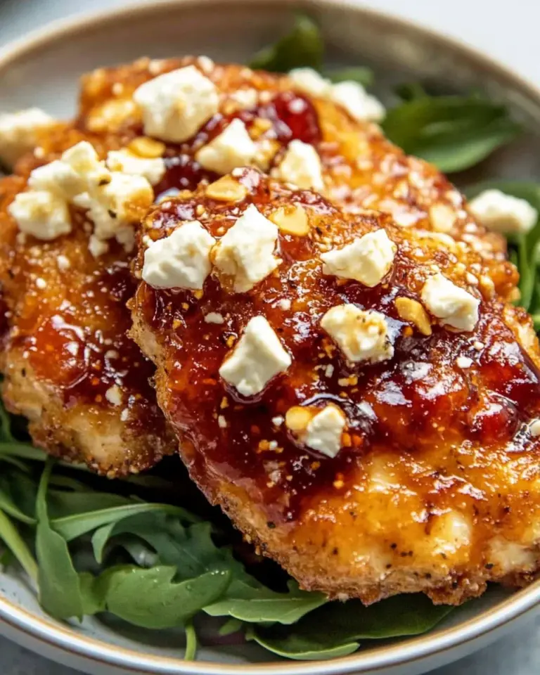Crispy Hot Honey Feta Chicken