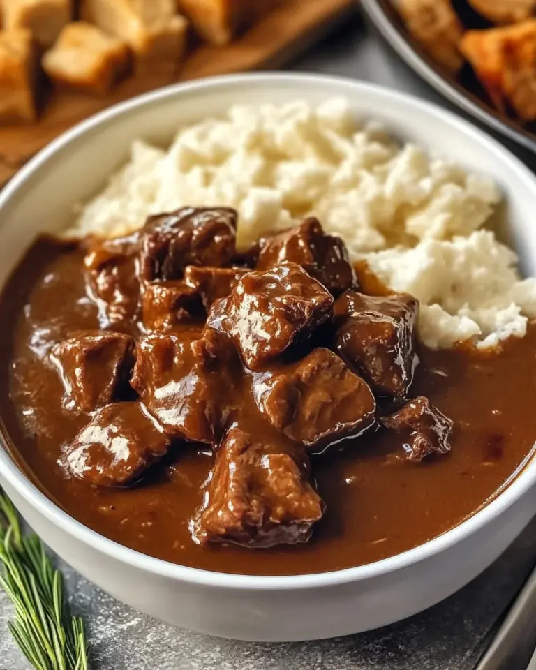 Crock Pot Beef Tips and Gravy