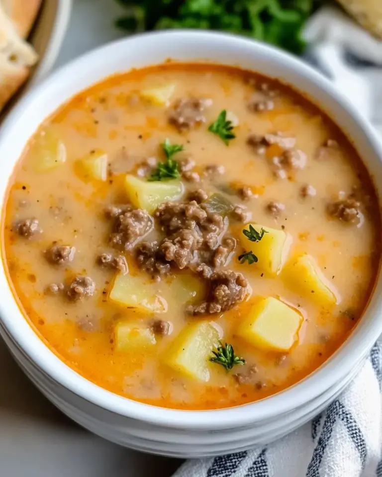 Crock Pot Hamburger Potato Soup