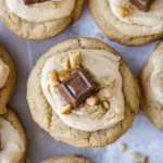 Crumbl Snickers Peanut Butter Cookies