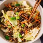 Easy Asian Ground Beef and Cabbage Stir Fry