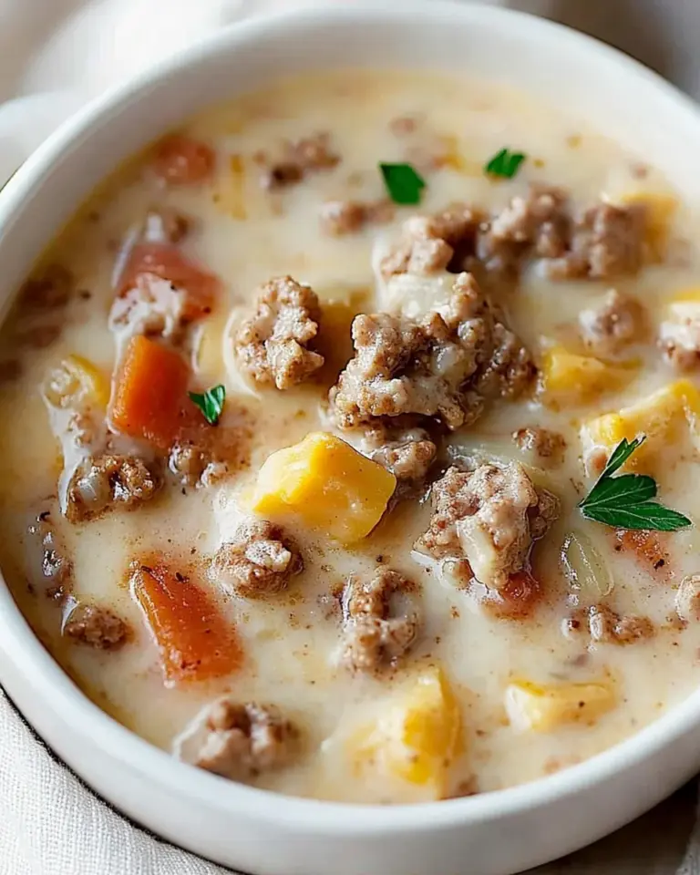 Easy Cheeseburger Soup