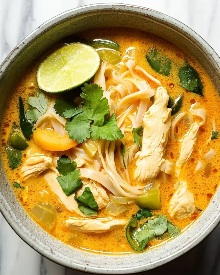 Easy Thai Chicken Curry Soup