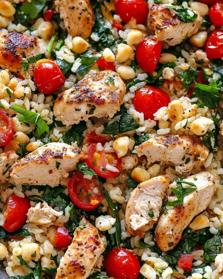 Greek Chicken and Lemon Rice (30 Minutes, One-Pot)