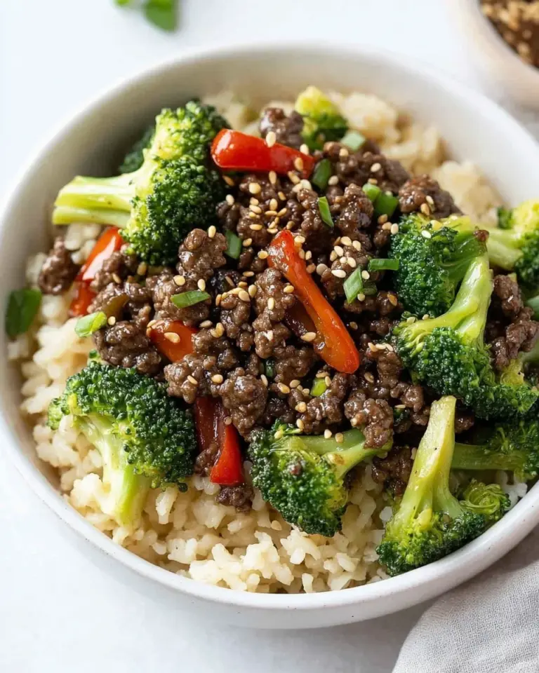 Ground Beef and Broccoli