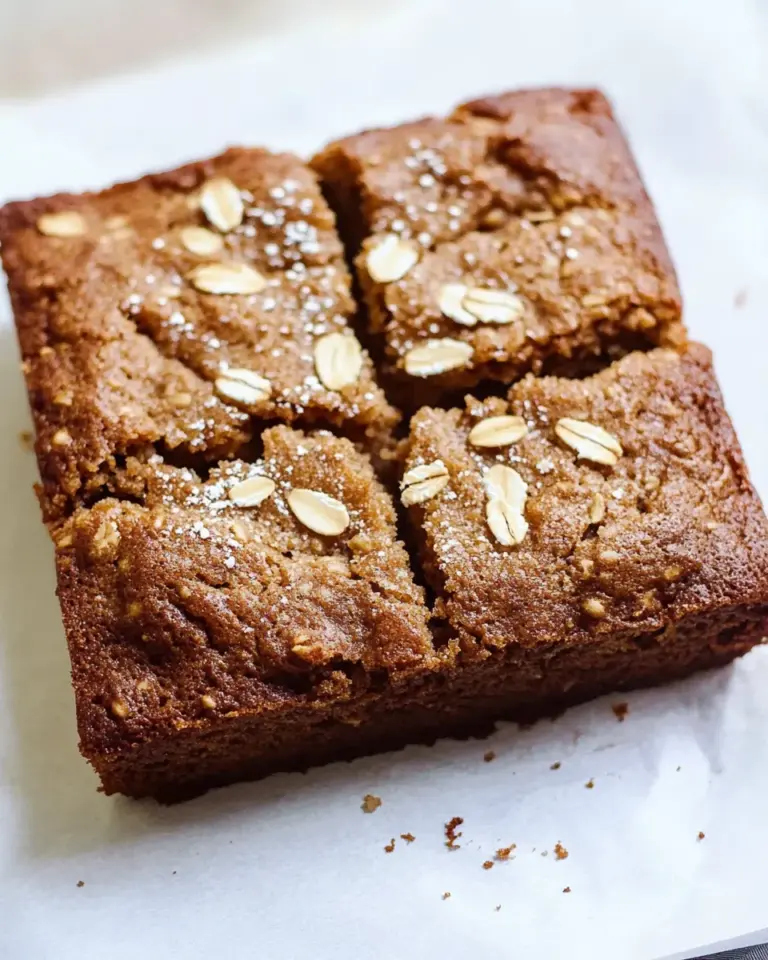 Healthy Breakfast Oatmeal Apple Cake