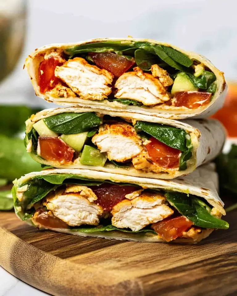 Healthy Chicken Avocado Wraps