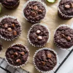 Healthy & Moist Chocolate Zucchini Muffins