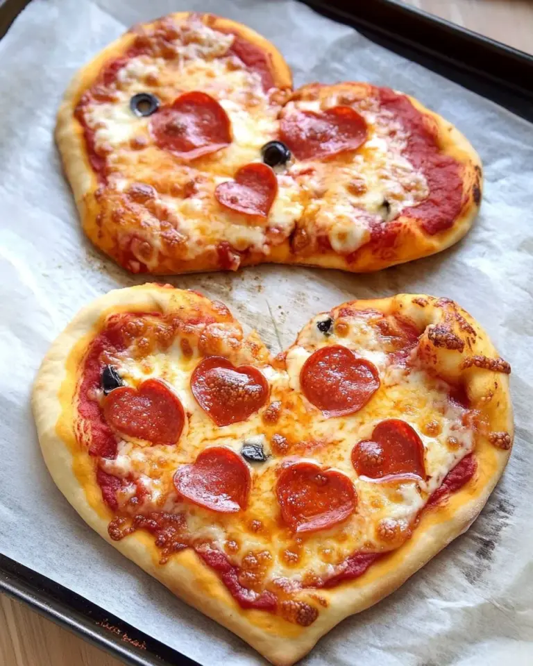 Heart-Shaped Pizza