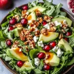 Juicy Christmas Salad with Honey Mustard Dressing