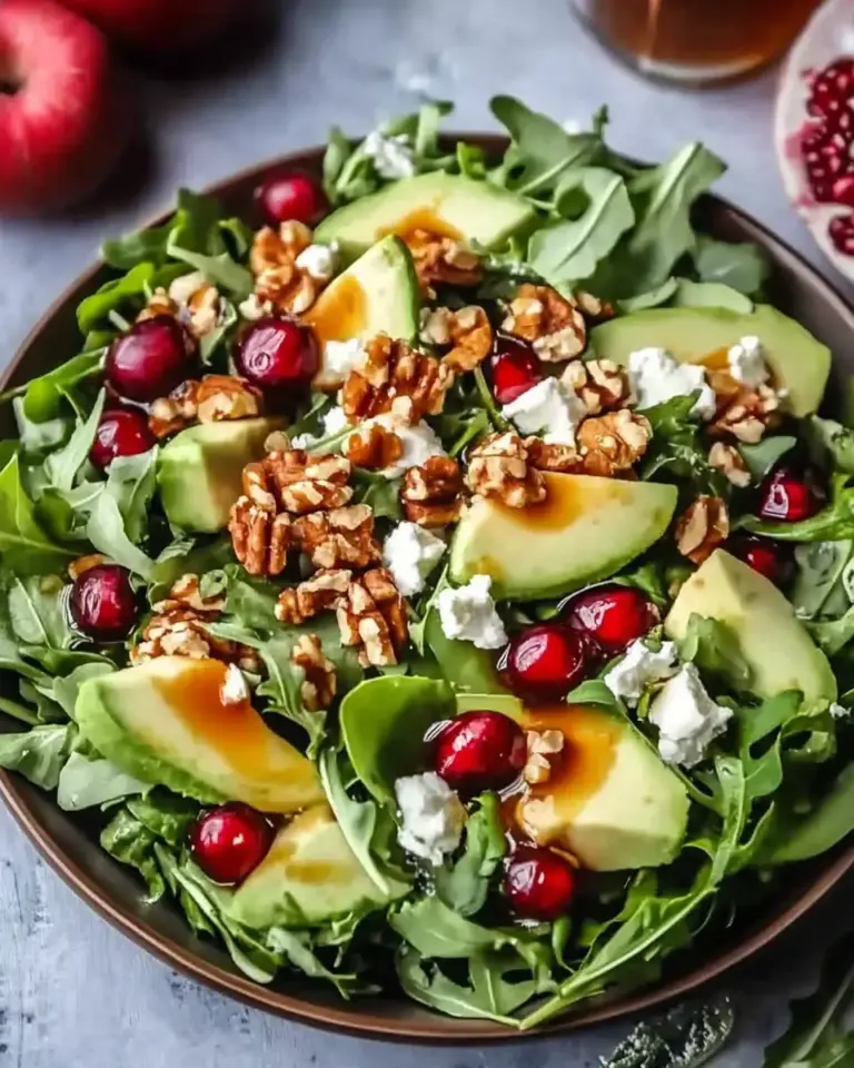Juicy Christmas Salad with Honey Mustard Dressing