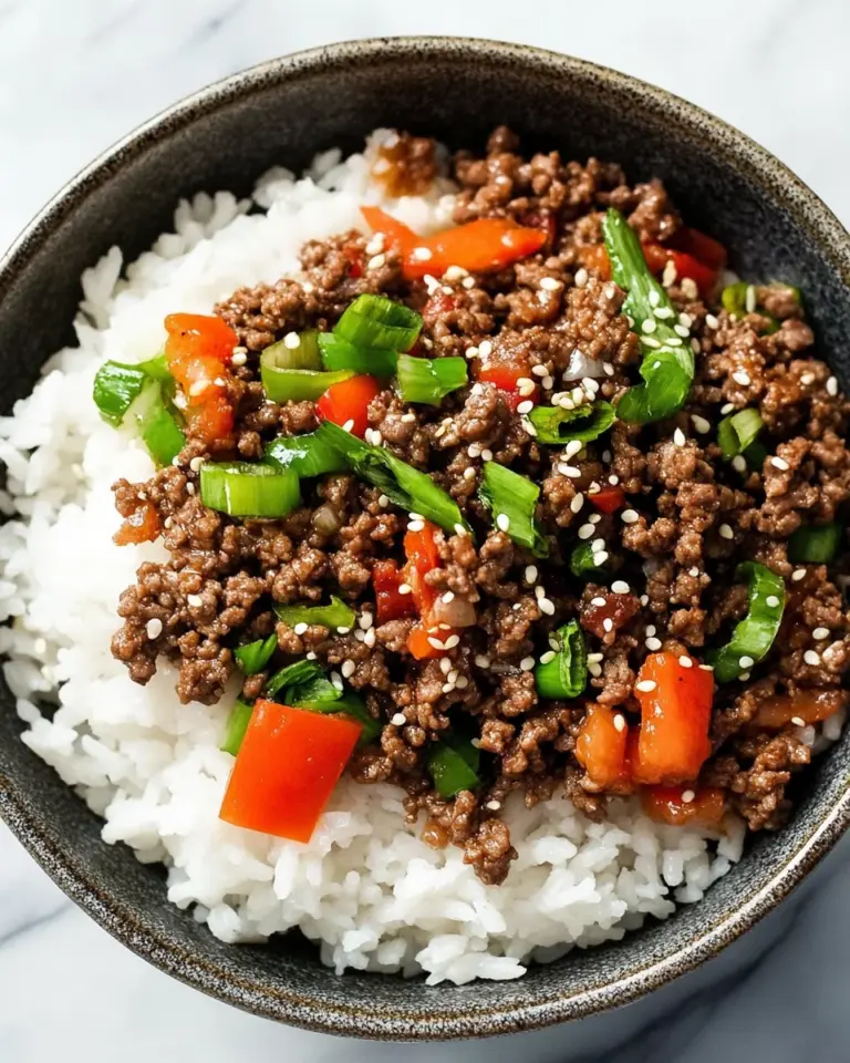 Korean Ground Beef Bowl