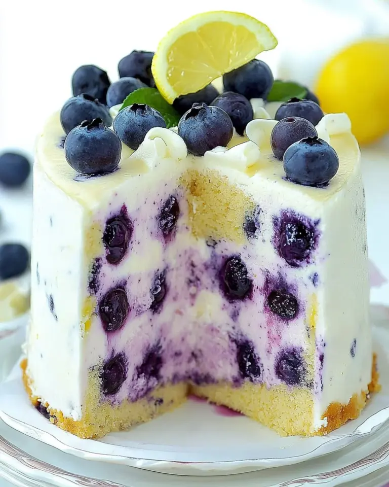 Lemon Blueberry Cheesecake Cake
