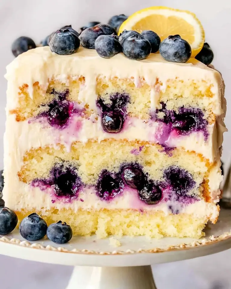Lemon Blueberry Layer Cake