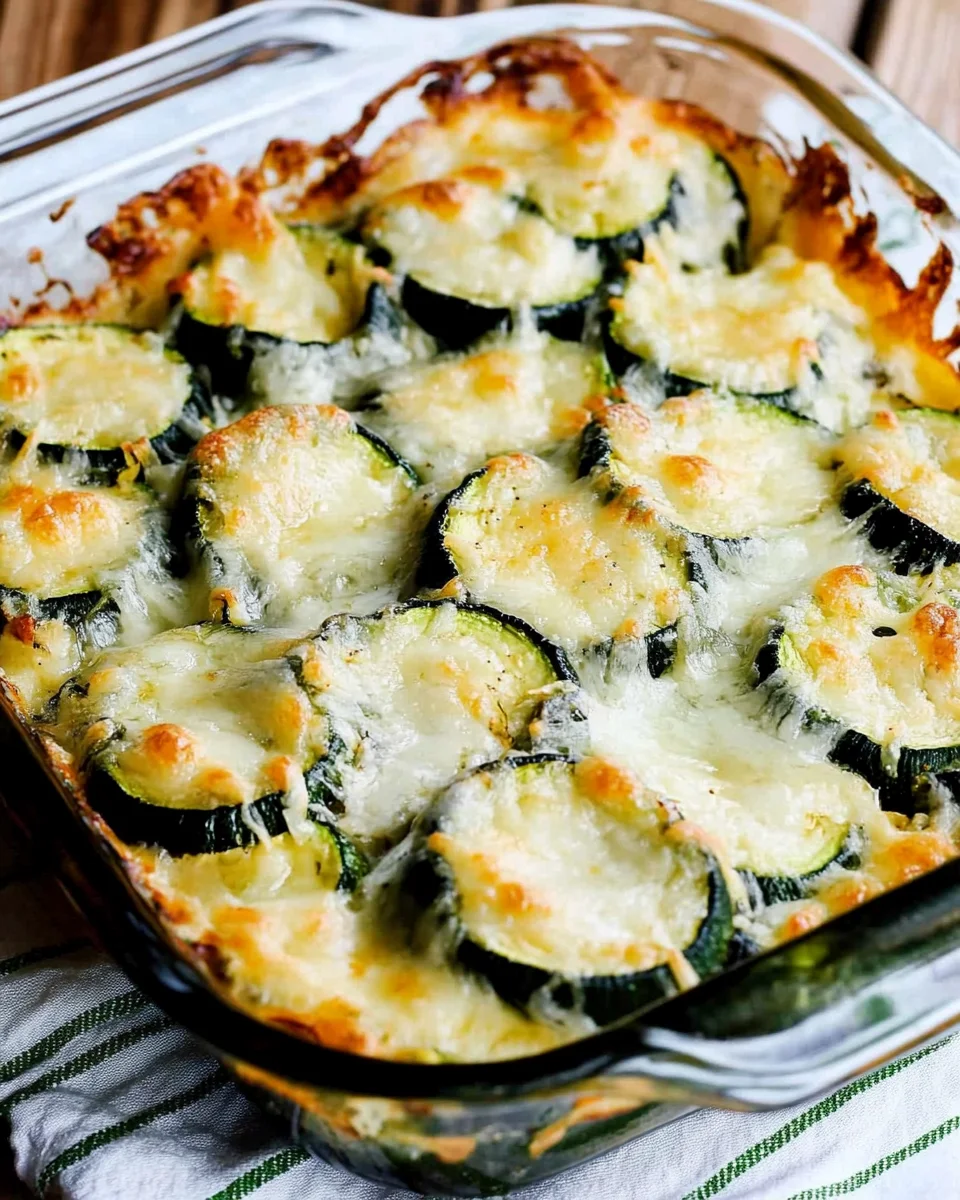 Low-Carb Easy Cheesy Zucchini Bake