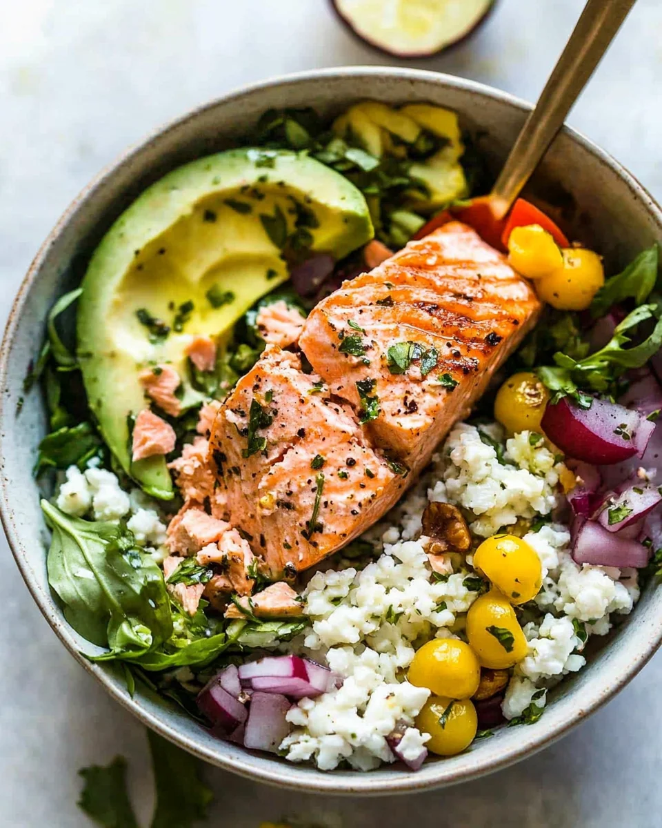 Mediterranean Salmon Bowl