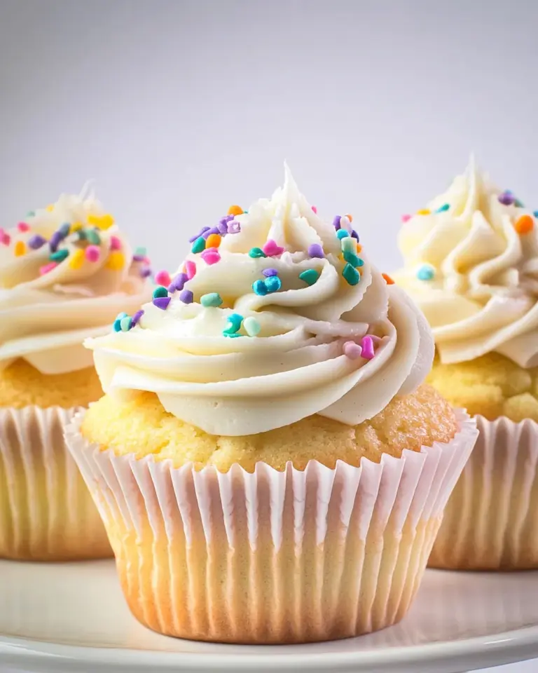 Moist and Fluffy Vanilla Cupcakes