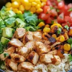 One Pan Chicken Burrito Bowl